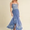 Aemi + Co Ditsy Floral Ruffled Hem Maxi Cami Dress