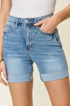 Judy Blue Full Size Tummy Control High Waist Denim Shorts -Sydney So Sweet d5cd9f56 7eff 4a27 9753 6fa544e498a4 Max