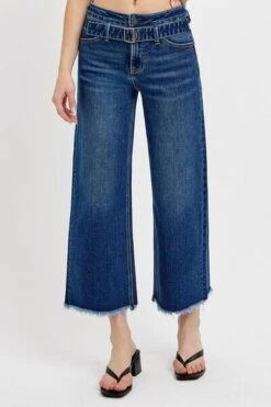RISEN Raw Hem Wide Leg Attached Buckle Jeans -Sydney So Sweet d6cb5b41 f402 4355 af8a 483fbaf0a746 Min