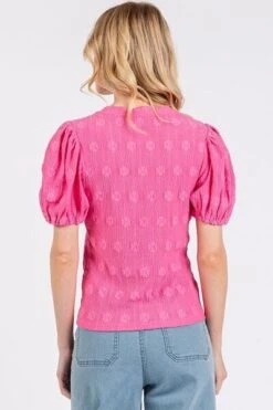 Mittoshop Flower Pattern Round Neck Short Sleeve Top -Sydney So Sweet d7192fb3 d056 42f5 8e9e 8e0606f3acad Min