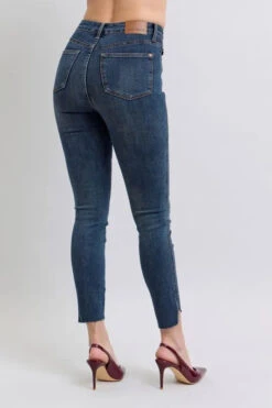 Judy Blue Full Size High Waist Tummy Control Step Hem Skinny Jeans Plus Size -Sydney So Sweet d7d96b1c9a1640a28b38309e688d75dc Max Origin