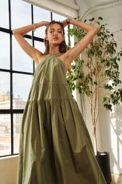 ADORA Crisscross Wide Strap Drawstring Detail Midi Dress -Sydney So Sweet d818dd9e e13f 46c7 979d 420b02f96bde Min