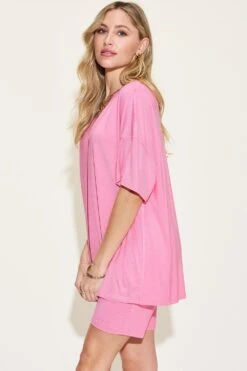 Basic Bae Full Size V-Neck Drop Shoulder T-Shirt And Shorts Set -Sydney So Sweet da6b427e cadd 407f 926c 0440cb0607c0 Max