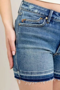 Judy Blue Mr Tummy Control Vintage Wash Release Hem Shorts -Sydney So Sweet dc667e36925241239ae2e38916a56bd6 Max Origin
