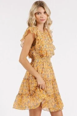 Mittoshop Ditsy Floral Print Ruffle Chiffon Mini Dress -Sydney So Sweet e071c878 86c9 4367 b75b a44439d752e9 Min