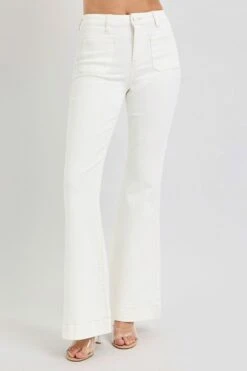 RISEN Full Size High Rise Front Patch Pocket Flare Jeans -Sydney So Sweet e40e25a2 8055 43ad 9321 d91d61bf2572 Max
