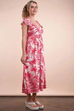VERY J Tropical Printed Midi Summer Boho Dress -Sydney So Sweet e57bcfa53a2b443391c5bd44c5b27935 Max Origin