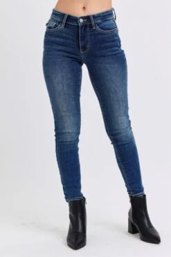 Judy Blue Full Size Mid-Rise Waist Skinny Jeans With Pockets -Sydney So Sweet e5df7c3c cc6c 4ed0 83ac 6537b462ca8b Max