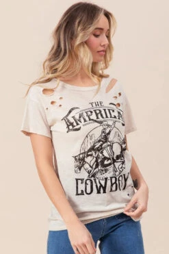 BiBi Cotton Slub Laser Top American Cow Boy Graphic -Sydney So Sweet e7e24a5bdfd748938210f2a32e3d9ee1 Max Origin