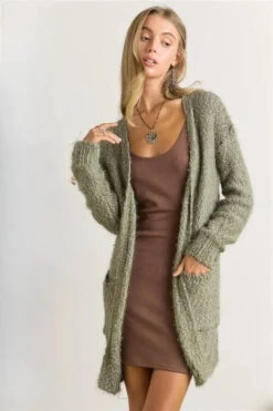 ADORA Comfy Fuzzy Sweater Cardigan