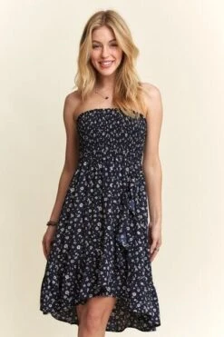 ADORA Smocked Floral Tube Dress With Pockets -Sydney So Sweet ea4e351d 8694 4f41 ac97 869fb363ec15 Min