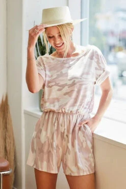 BiBi Camo Print French Terry Romper With Side Pockets -Sydney So Sweet eb257ae84d42481c8b6e88dde308d63f Max Origin