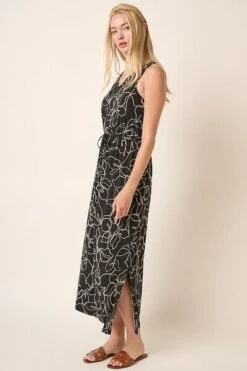Mittoshop Side Slit Flower Print V-Neck Sleeveless Dress -Sydney So Sweet ed02827b 9173 4ace 9037 da9b2b61c438 Min