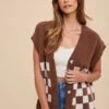 Annie Wear Checkered Button Down Short Sleeve Cardigan -Sydney So Sweet ed1fa97c 66d7 48ed 842a 60cedd06dc83 Max