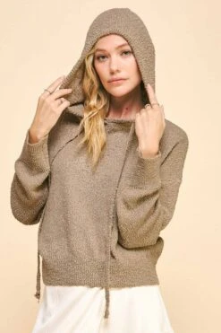 Davi & Dani Drop Shoulder Long Sleeve Hooded Sweater -Sydney So Sweet ed26fc6e b38a 4e10 983a 667db2926119 Max