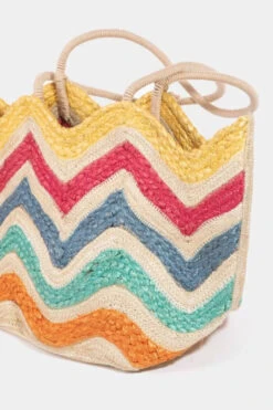 Fame Wavy Rainbow Straw Tote Bag -Sydney So Sweet ee4b08da 2699 4cec 959e ee10ae3dbeb6 Max Origin