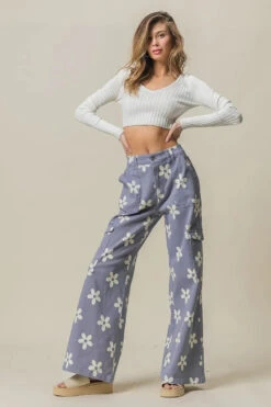 BiBi Flower Printed Side Pocket Wide Pants -Sydney So Sweet ef2df34e5ff34a43872792587b290ce6 Max Origin