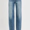RISEN Full Size Distressed Wide Leg Jeans Plus Size
