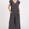Mittoshop V-Neck Ruffled Cap Sleeve Wide Leg Jumpsuit -Sydney So Sweet f061b69c 616d 4a2c 9179 3fd3b5ae3853 Min