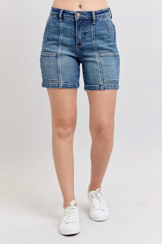 Judy Blue Full Size High Rise Denim Shorts Plus Size 4 Judy Blue Full Size High Rise Denim Shorts Plus Size - Image 2