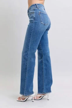 Judy Blue Full Size High Waist V-Front Vintage Wash Straight Jeans Plus Size -Sydney So Sweet f1317db2ed71404b80390ac907fb71a6 Max Origin