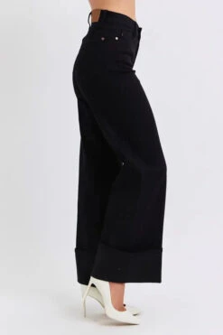 Judy Blue Full Size High Waist Reto Wide Leg W/ Cuff Plus Size -Sydney So Sweet f148aaddb36d4c9d893314c0c1df38c4 Max Origin