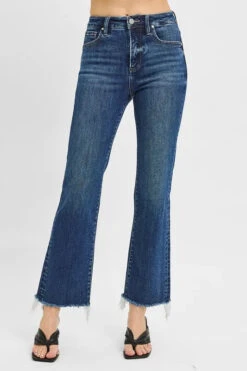 RISEN Full Size Tummy Control High Rise Crop Straight Raw Cut Hem Jeans Plus Size -Sydney So Sweet f3ce13cf22f54735ad9e81c866a1c00f Max Origin