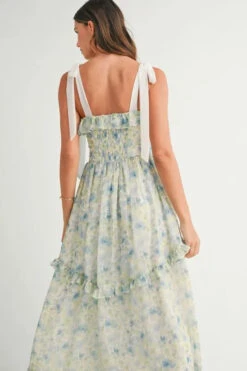 MABLE Floral Printed Shoulder Strap Midi Dress -Sydney So Sweet f4d28f1945c14887819b90b090ddcf1f Max Origin