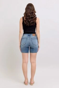 Judy Blue Button Fly Mid Length Denim Shorts W/ Destroy 21 Judy Blue Button Fly Mid Length Denim Shorts W/ Destroy -Sydney So Sweet f6d78763202f45f69cfe2648f4327350 Max Origin