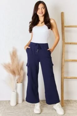 RISEN Drawstring Relaxed Cargo Wide Leg Pants -Sydney So Sweet f94600c4 483c 4b4c bbed 0d042ea10ed0 Min