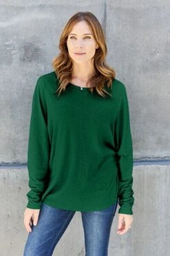 Double Take Full Size Round Neck Long Sleeve Top -Sydney So Sweet fa3223ef b7c1 4a96 acb9 6bbbd6df9bba Min