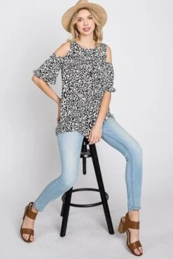 Heimish Full Size Leopard Round Neck Cold Shoulder T-Shirt Plus Size -Sydney So Sweet fb1dca89 bbdf 47a6 8f18 819b32a09336 Min